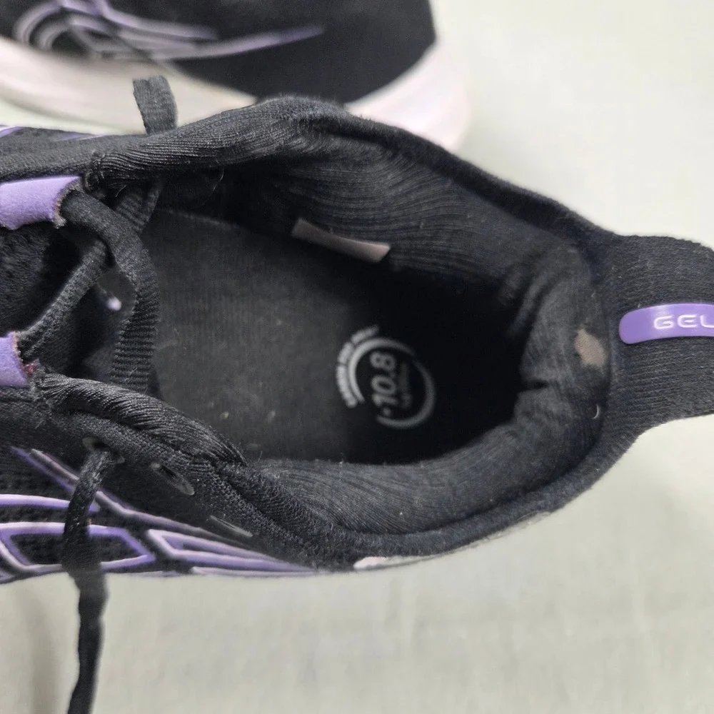 ASICS Gel-Nimbus 26 Womens Running Shoes Black Purple 1012B601 Size 7.5